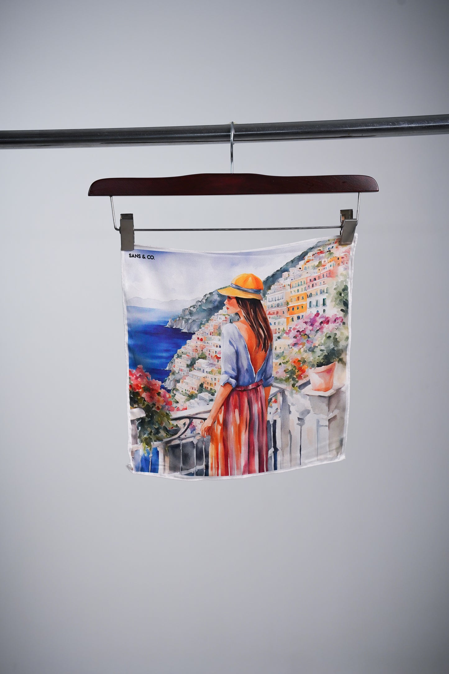 The Capri Gaze Pocket Square