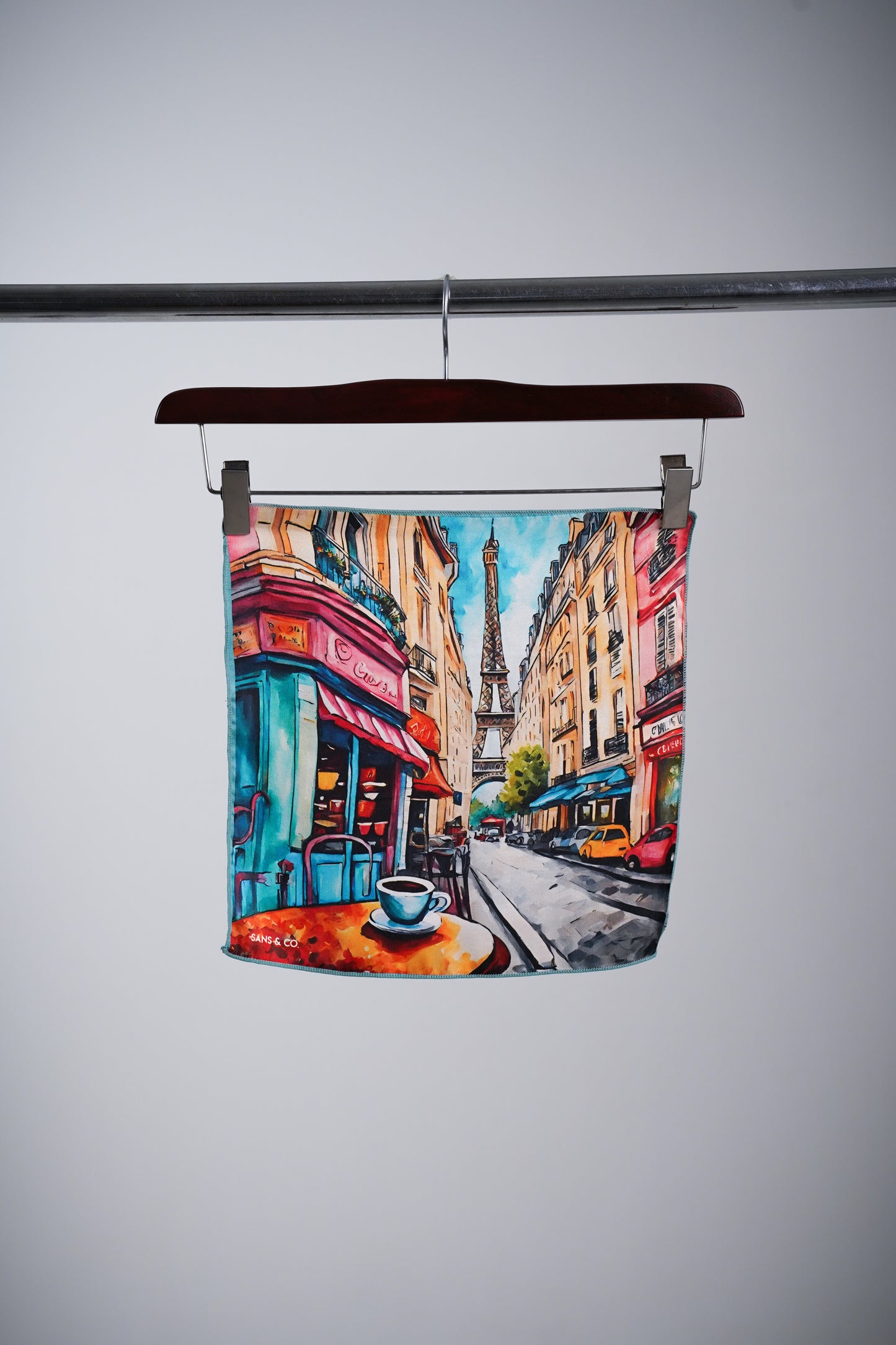 Brewed in Paris Pocket Square