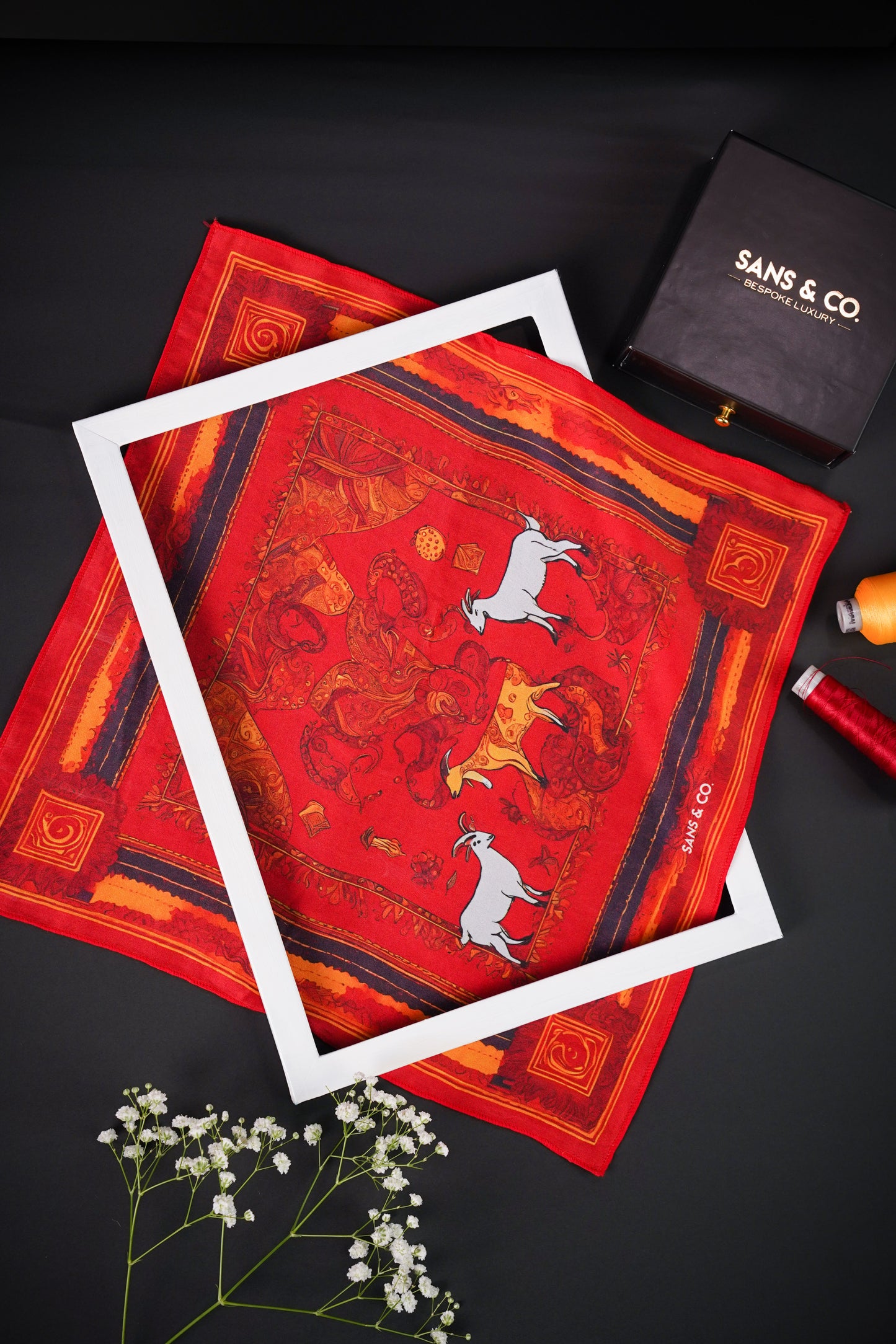Crimson Herd Pocket Square