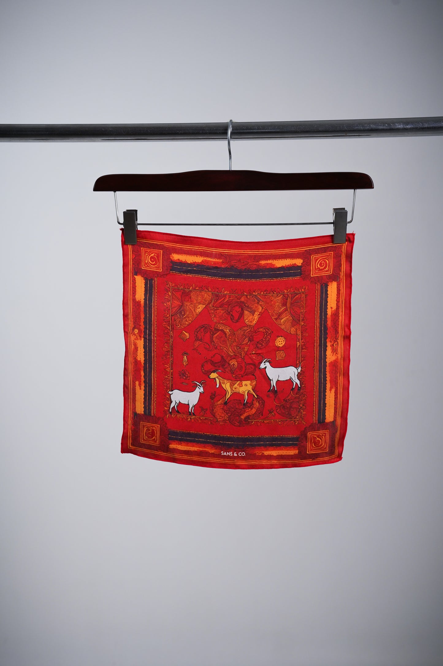 Crimson Herd Pocket Square