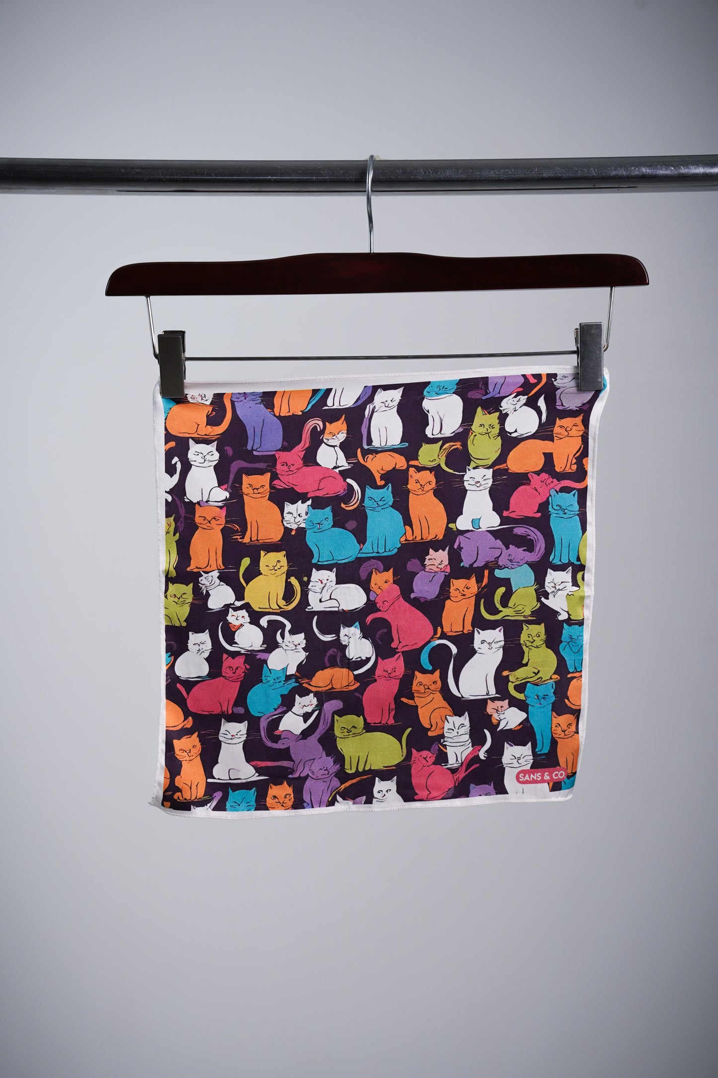 Feline Flair Pocket Square