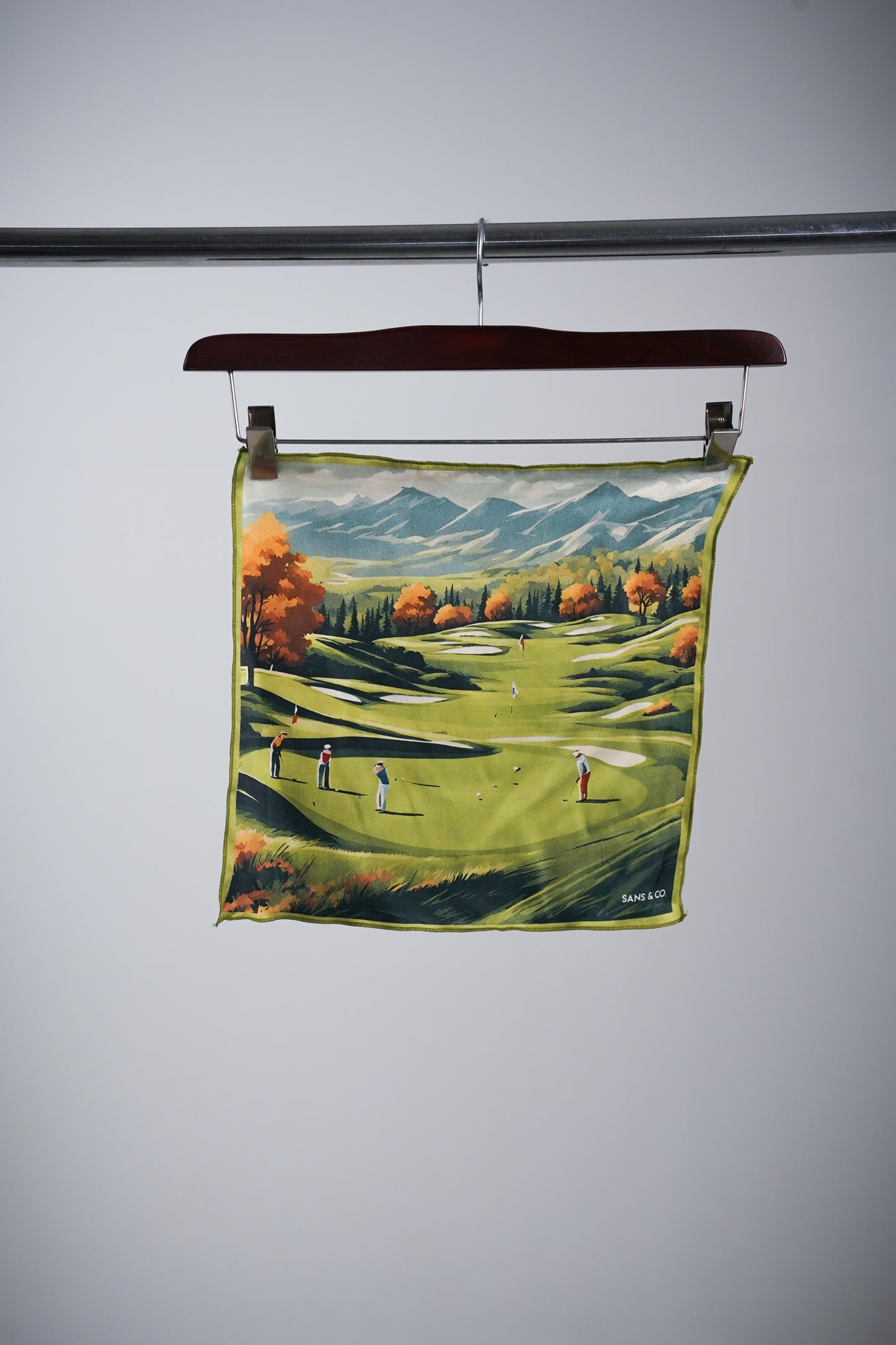 Golfer's Glory Green Pocket Square