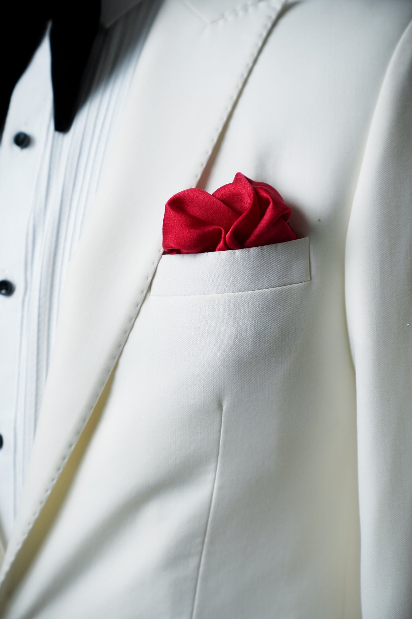 Scarlet Essence Pocket Square