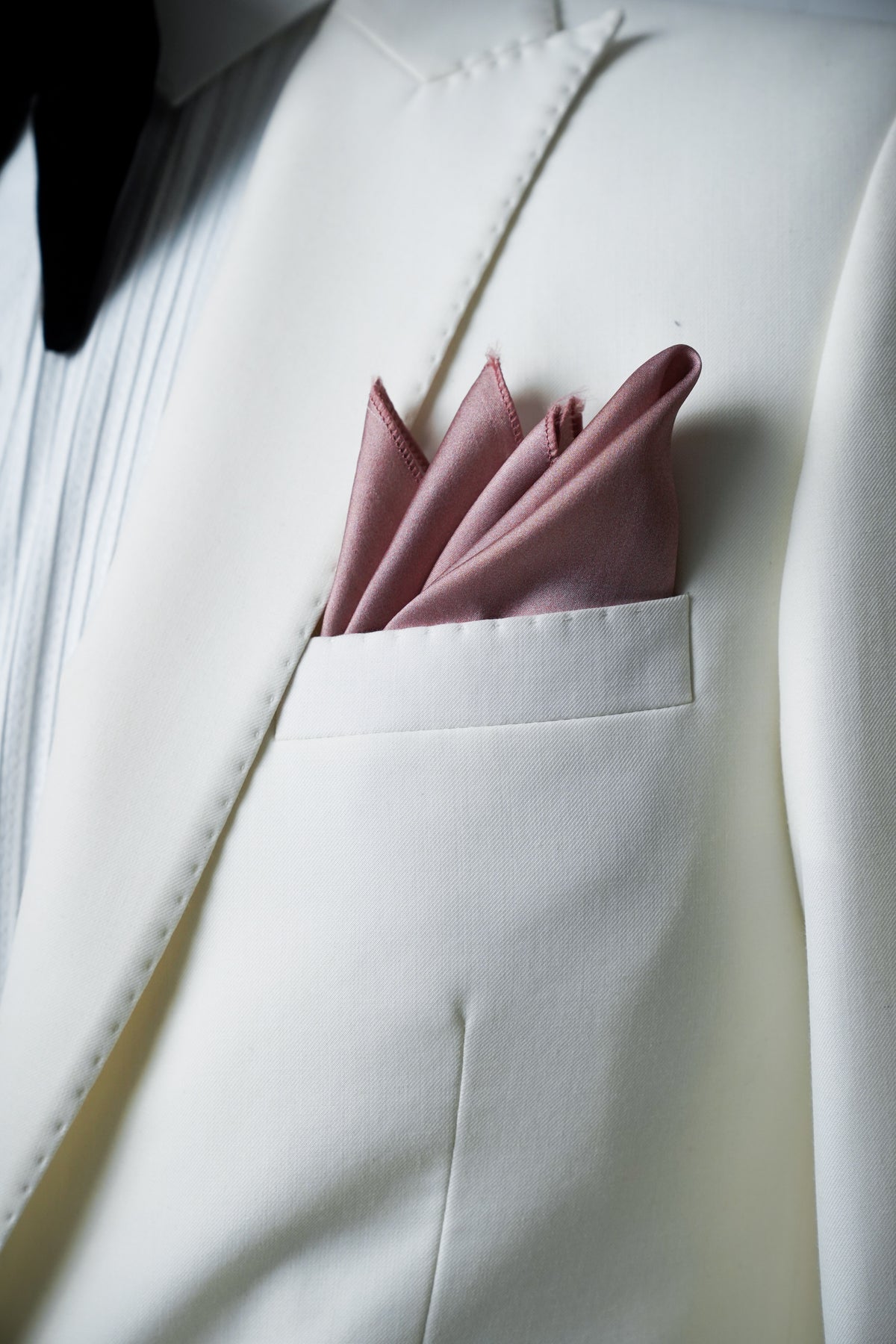 Antique Rose Pocket Square.