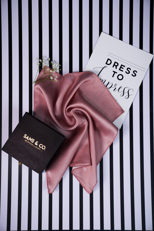 Antique Rose Pocket Square