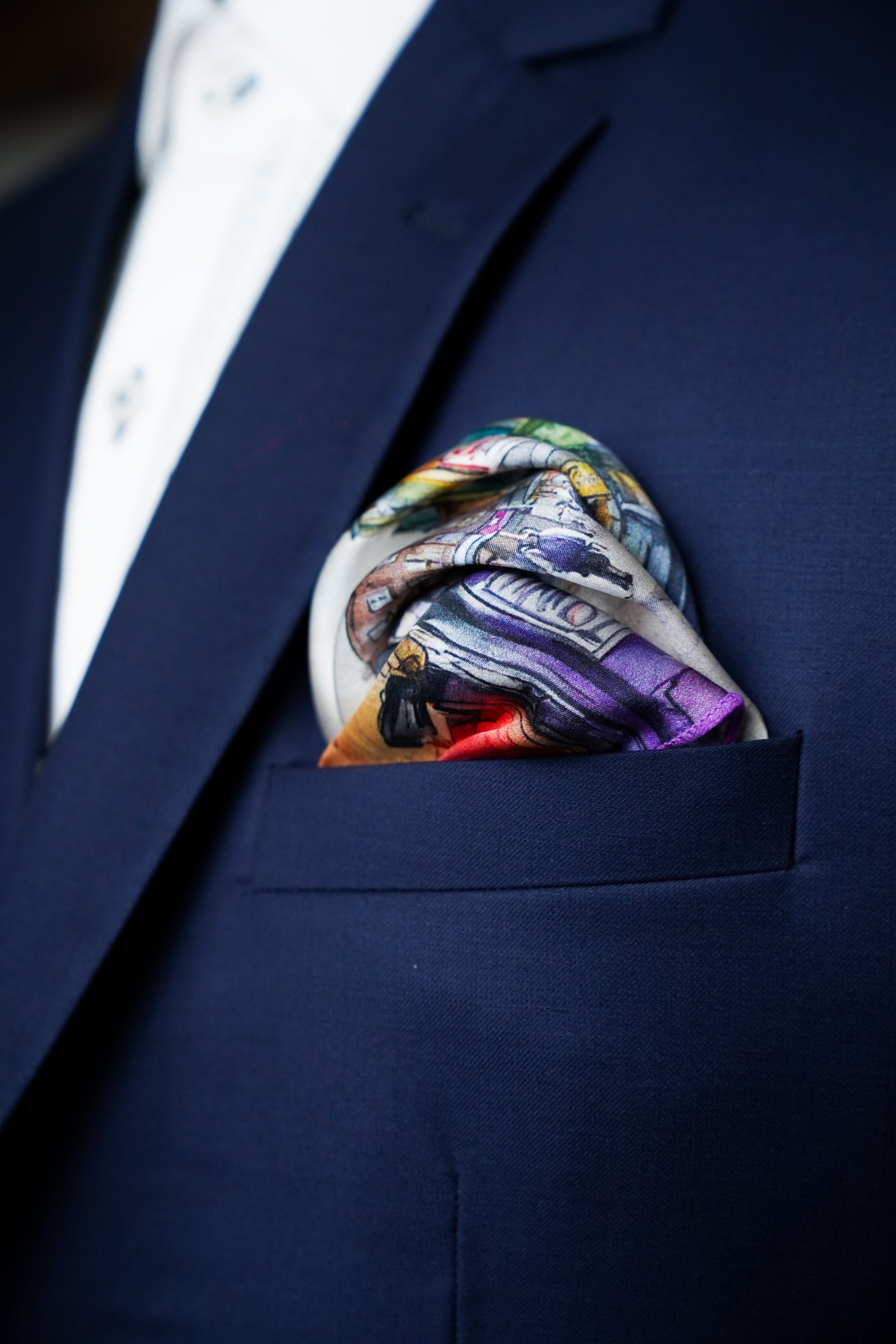 Camden Town Walk Pocket Square