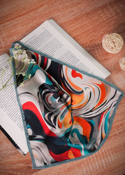 Marbled Muse Pocket Square
