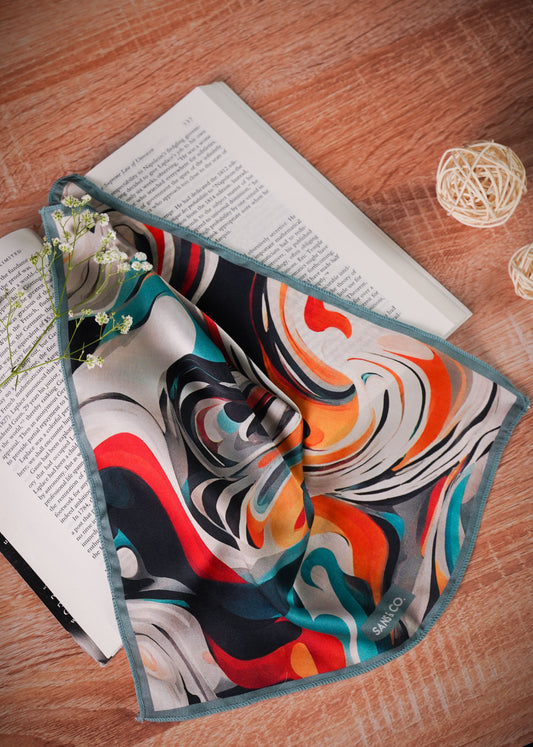 Marbled Muse Pocket Square