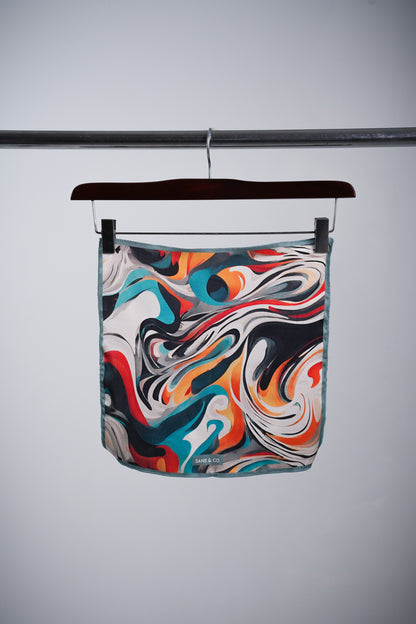 Marbled Muse Pocket Square