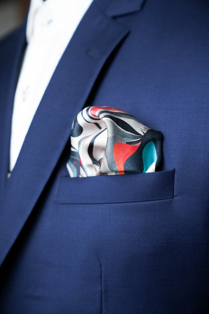 Marbled Muse Pocket Square