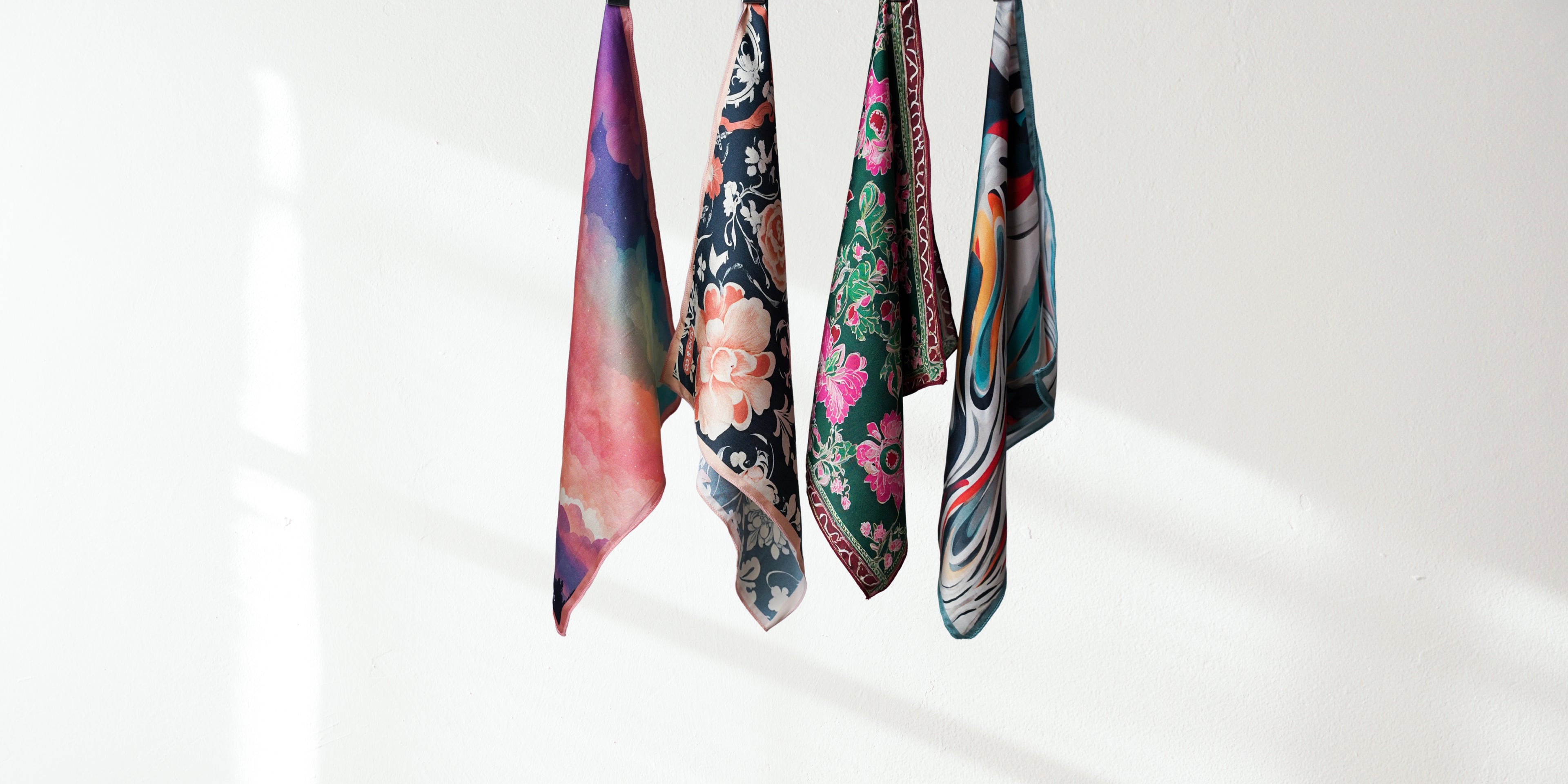 Printed Silk Pocket Squares for Ethnic Wear
