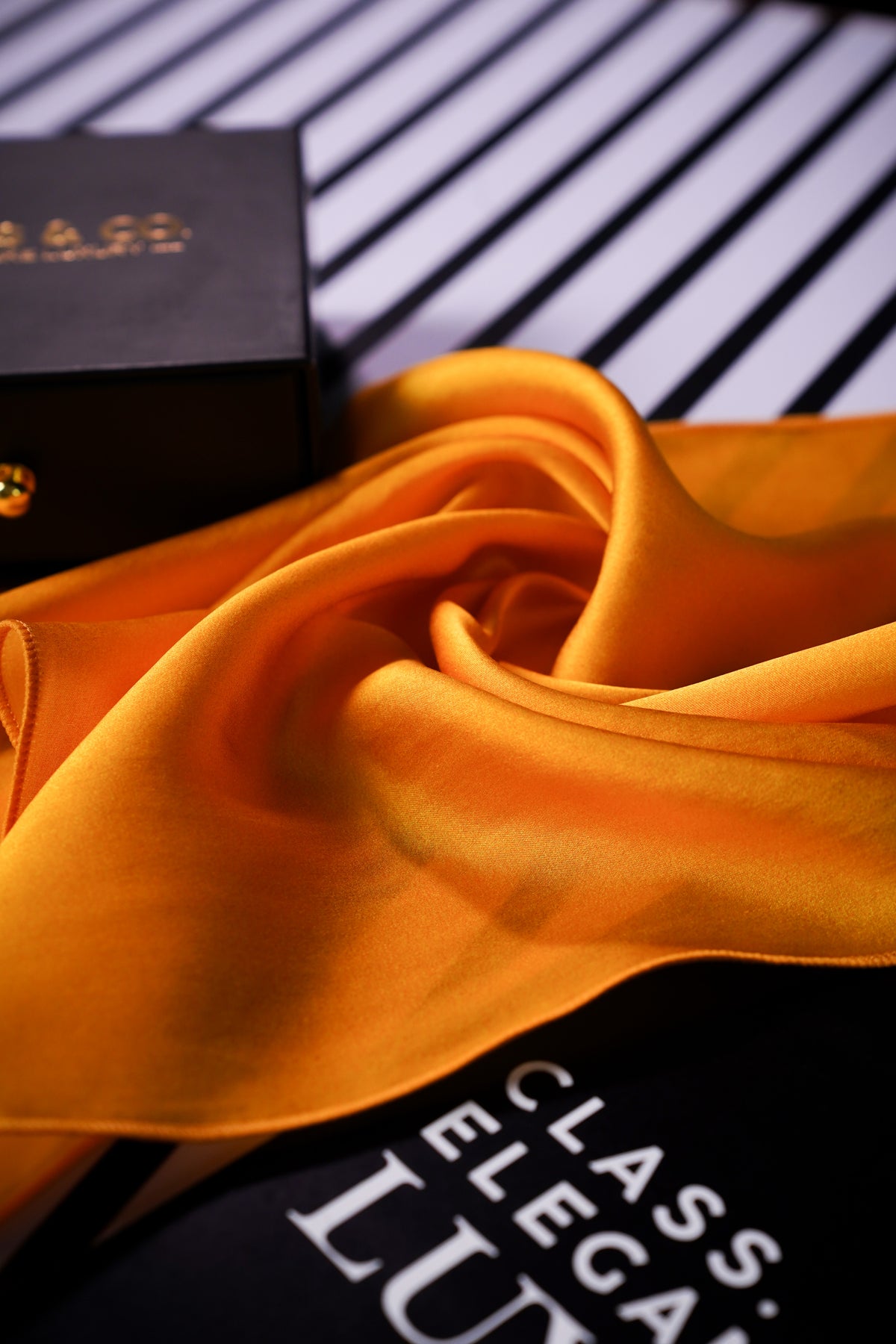 Saffron Sunset Pocket Square..