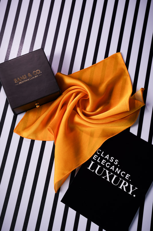 Saffron Sunset Pocket Square